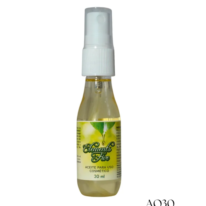 Quinto Elemento es un innovador aceite hidratante diseñado para brindar cuidado integral a tu cuerpo. Libre de aditivos, con propiedades beneficiosas para el cabello, la piel y las uñas,