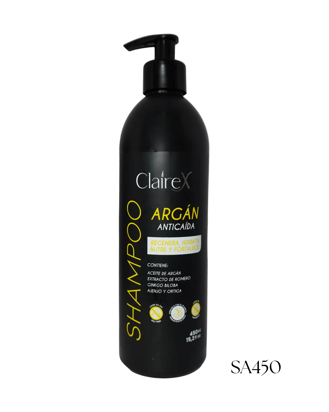 El shampoo de argán anti caída sin sal y parabenos es un producto ideal para el cuidado del cabello. Enriquecido con aceite de argán, extracto de romero, ginkgo biloba, ajenjo y ortiga, promueve la regeneración capilar
