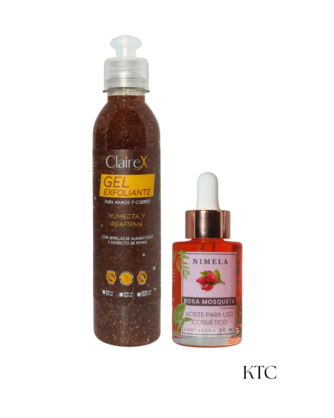 Kit corporal enfocado en mejorar la textura y firmeza de la piel mediante exfoliación y nutrición profunda. Su combinación activa la circulación.