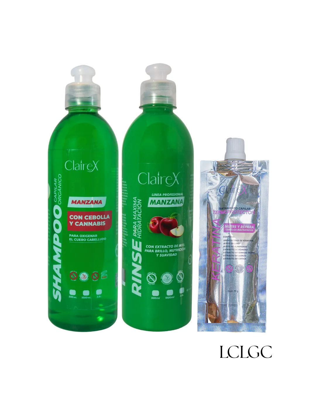 los componentes activos del shampoo de cannabis es astringente limpia el cuero cabelludo,el rinse de miell y sandia sella la cuticula.