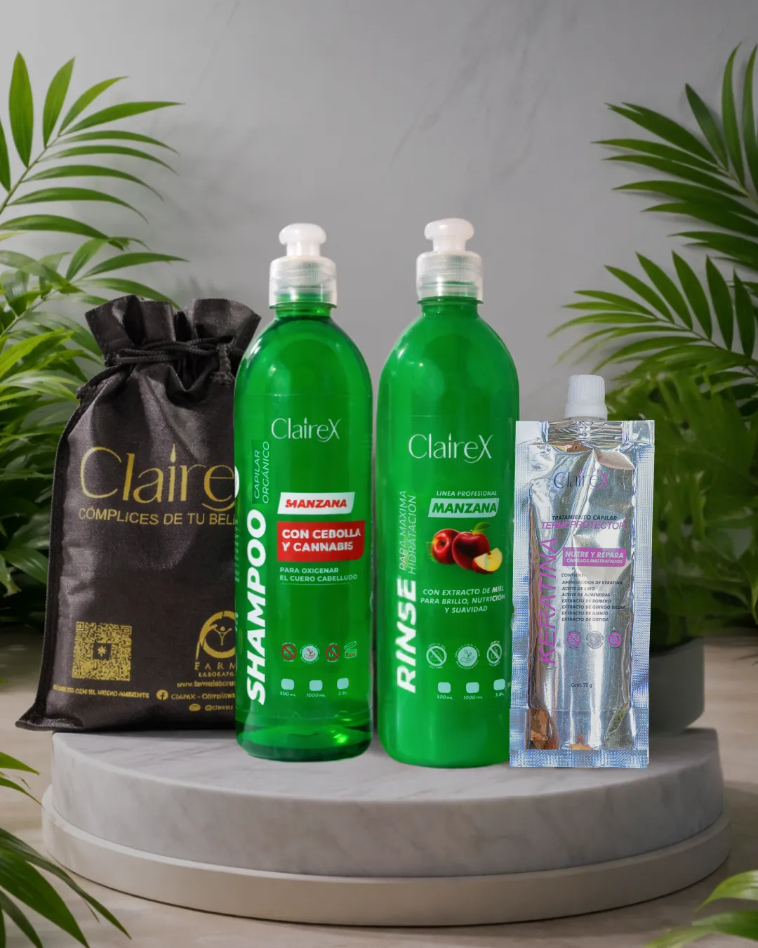 KIT LINEA CABELLO LISO GRASA Y CASPA